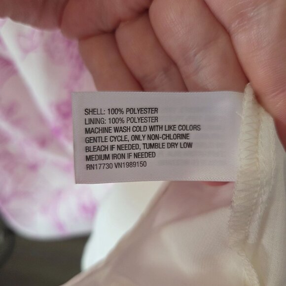 A New Day Womens Size 1X Floral Print V-Neck Long Sleeve Dress Lined Pockets NEW - Picture 9 of 11